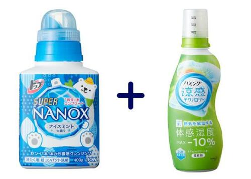 若干の涼しさがある「ナノックス」+「ハミング スプラッシュグリーン」