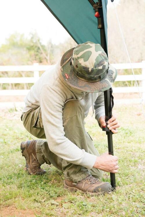 おすすめポイント①　自立式フレームで簡単設営 イメージ