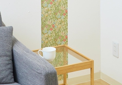 ポイント：マスキングテープの前はモノで隠さない イメージ