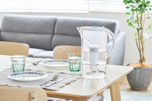トップバリュ「ポット型浄水器 注水フラップタイプ 1.1L」 浄水ポットおすすめ イメージ3