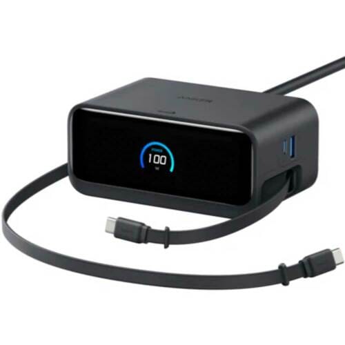電源タップおすすめ アンカー Anker Nano Charging Station(7-in-1, 100W, 巻取り式 USB-Cケーブル) イメージ1