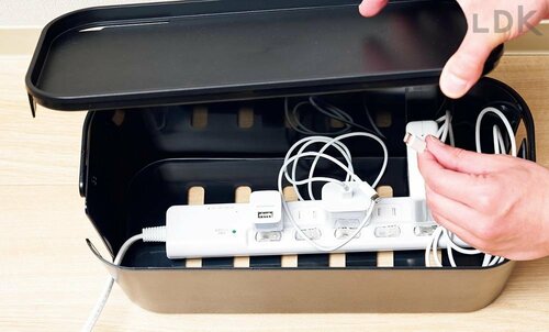 感動ポイント：整頓がラクで見た目もスッキリ LDKベストバイケーブルボックスおすすめ イメージ