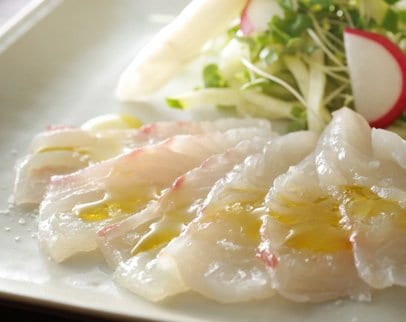 白身魚の刺身にかけてカルパッチョ フレーバーマヨネーズおすすめ イメージ