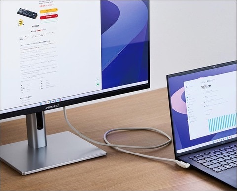JAPANNEXT「JN-282IPS4KP-HSP-C90W」レビュー。PC作業が超絶快適になる