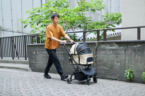 テスト1：揺れの小ささ 小型犬向けペットカートおすすめ イメージ