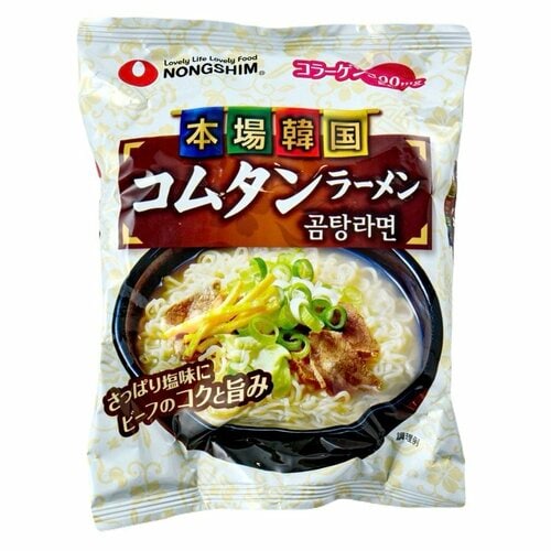 韓国インスタントラーメンおすすめ 農心ジャパン 本場韓国コムタンラーメン 袋麺 イメージ