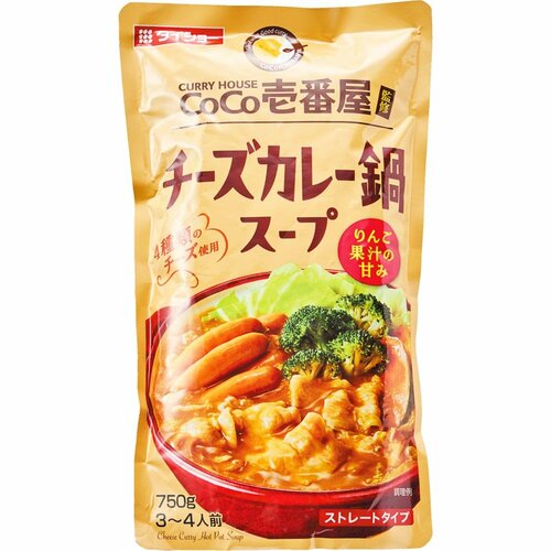 鍋の素おすすめ ダイショー CoCo壱番屋監修 チーズカレー鍋スープ イメージ