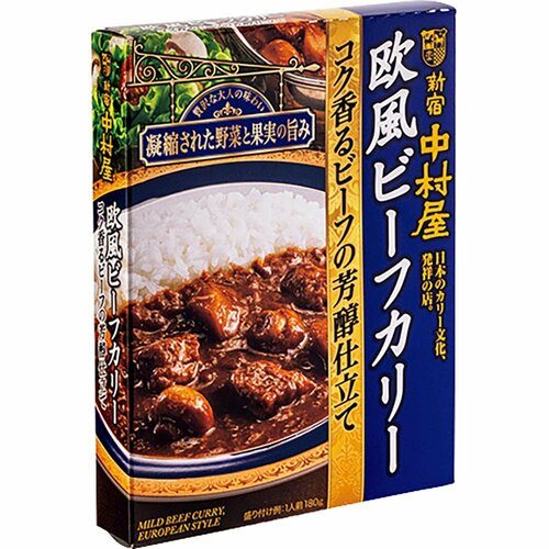 高級レトルトカレーおすすめ 新宿中村屋 欧風ビーフカリー コク香るビーフの芳醇仕立て イメージ