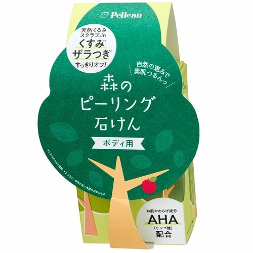 固形石鹸おすすめ ペリカン石鹸 森のピーリング石けん イメージ2