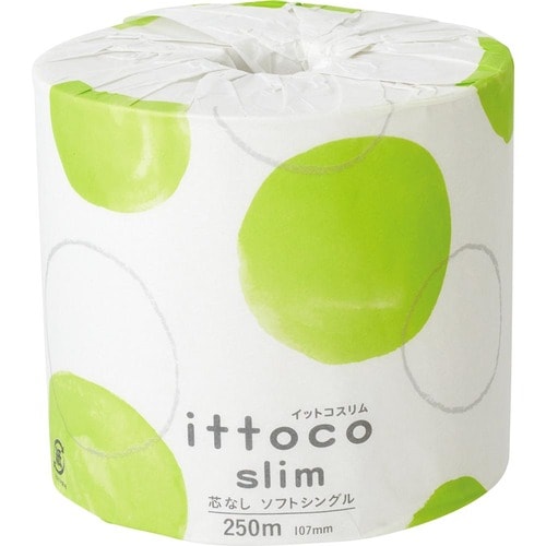 トイレットペーパーおすすめ イトマン ittoco slim トイレットペーパー 5倍 シングル イメージ1