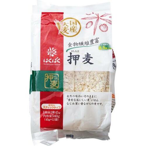 白米の甘みを引き立てる香ばしさ！はくばく「押し麦」 イメージ