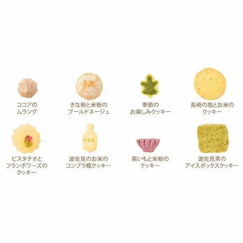 米粉がベースの、素朴な味のクッキー8種 お取り寄せクッキー缶おすすめ イメージ