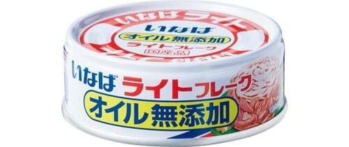 いなば食品:ライトフレーク オイル無添加 3缶:缶詰