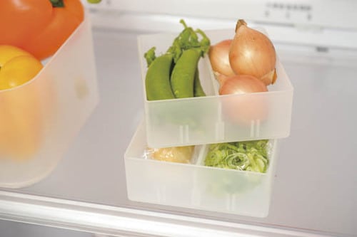 【アイデア3】野菜の切れ端は整理トレーに入れて使い忘れ防止 イメージ