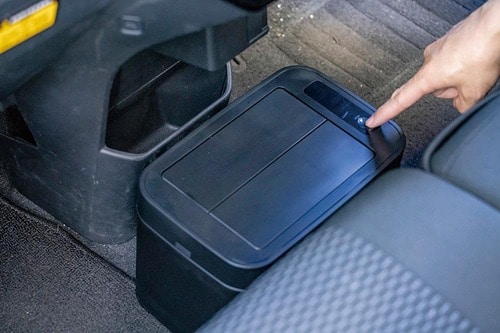 フタが自動で開閉する セイワ 「スマートダストボックスWA69」 イメージ3