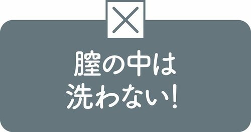 膣の中までは洗わない デリケートゾーンソープおすすめ イメージ