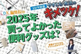 12/9放送「やすとも・友近のキメツケ！」でLDK編集長が紹介した“今年買ってよかったグッズ”は？