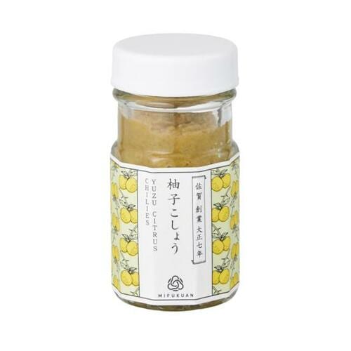 自然な甘みと塩みがいいバランスの川原食品「肥前みふく庵 柚子こしょう(青)」 イメージ