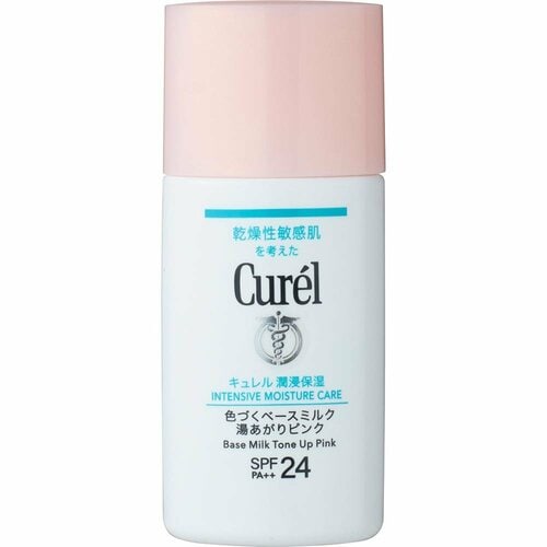プチプラのピンク下地おすすめ キュレル 潤浸保湿 色づくベースミルク/湯あがりピンク イメージ