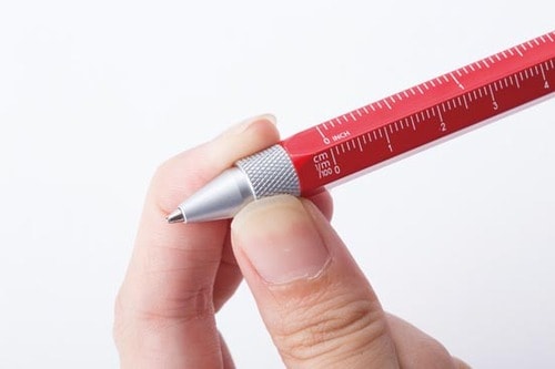 5in1ボールペンその1 ボールペン＋定規＋スタイラス＋ドライバー＋水平器 イメージ