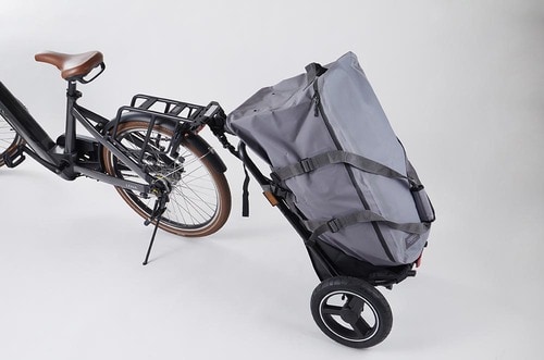 おまけ:ママチャリがカーゴ化できる「サイクルトレーラー」