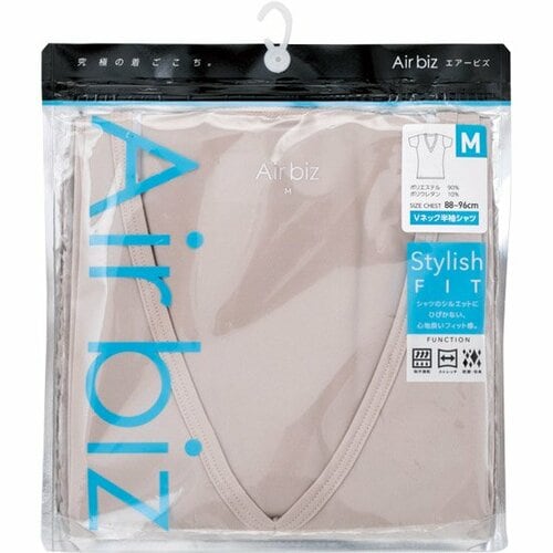 東レインターナショナル :【Air biz】Vネック半袖シャツ:インナー