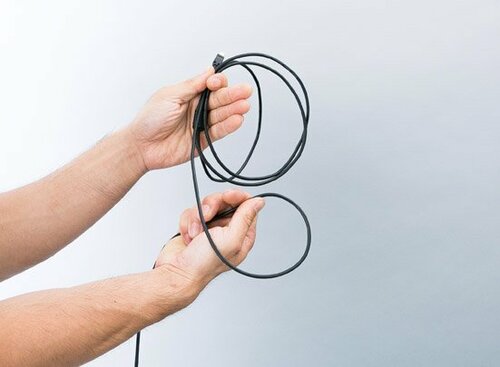 太いコードはもうひとつの8の字巻き 8の字巻きおすすめ イメージ4