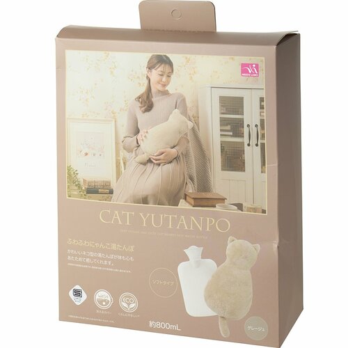 湯たんぽおすすめ ニーズ ふわふわにゃんこ湯たんぽ イメージ2