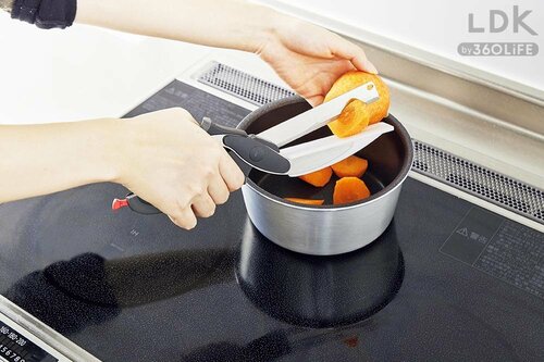 硬い皮も心地よく切れます! キッチンカッターおすすめ イメージ
