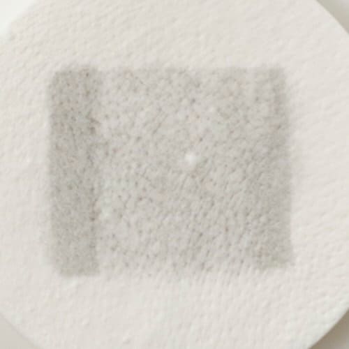 洗浄力：擬似皮脂はうっすらと落ちただけ 洗い流すパックおすすめ イメージ