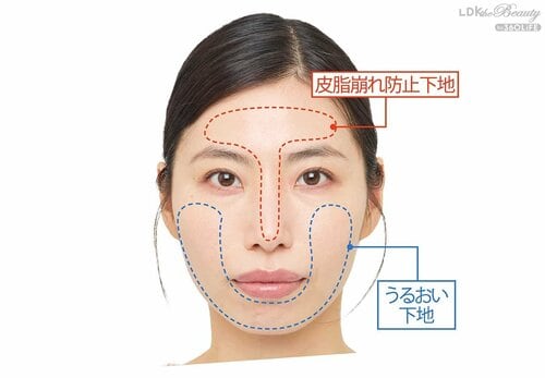 下地は部分で使い分けて乾燥も皮脂も対策! 乾燥肌向け保湿化粧下地おすすめ イメージ