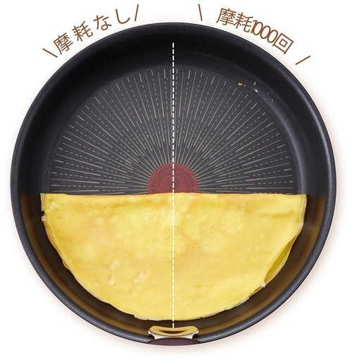 摩耗1000回に耐えて玉子がくっつかない イメージ2