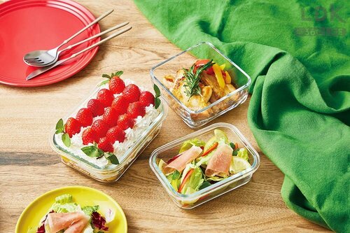ガラス製はニオイ移りに強い&食洗機対応 タッパー型保存容器おすすめ イメージ