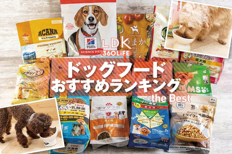 ドッグフードのおすすめランキング。LDKがペット栄養管理士と成犬用の人気商品を比較
