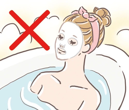 Q.シートマスクは入浴中に使うといい? シートマスクおすすめ イメージ