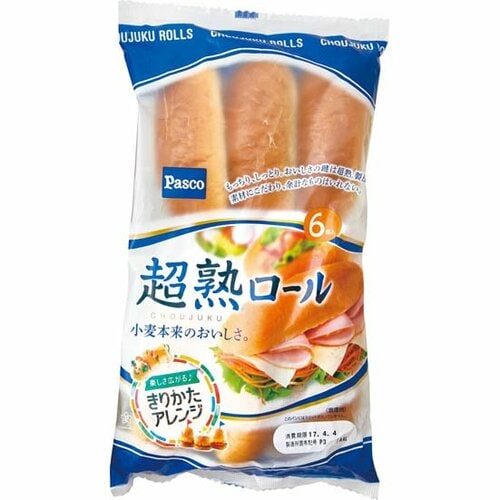 パスコ:超熟ロール 6個入り:ロールパン