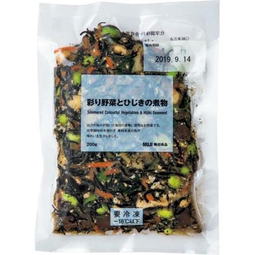 無印良品:彩り野菜とひじきの煮物:冷凍食品