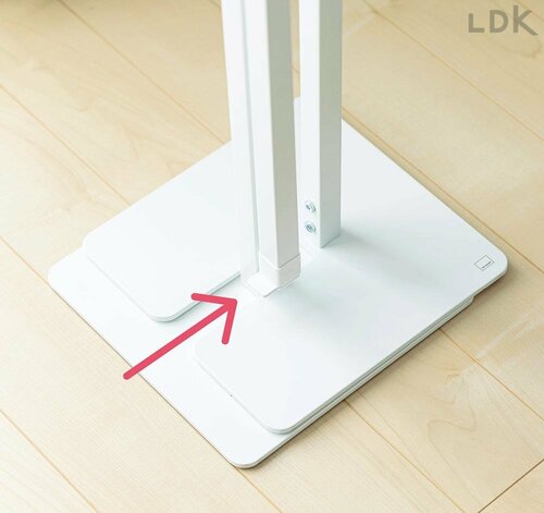 感動ポイント:たたんだ状態でもハンガーを収納できる LDKベストバイ室内物干しおすすめ イメージ2