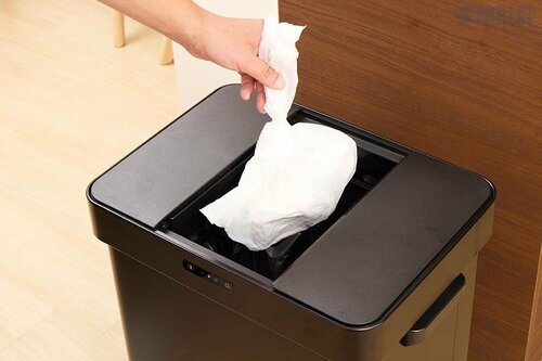 大きなゴミが入れやすい【良好】 自動開閉ゴミ箱おすすめ イメージ