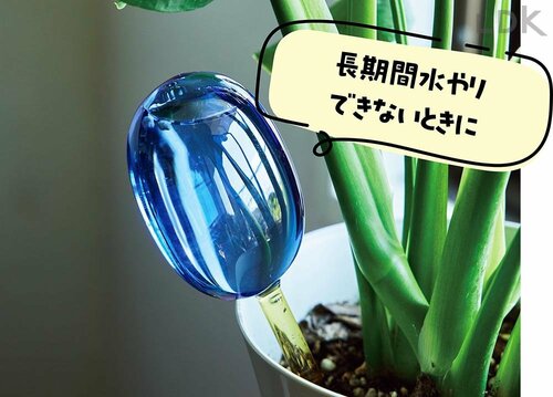 5:長期不在時の水やりはディスペンサーにまかせる ガーデニング用じょうろおすすめ イメージ