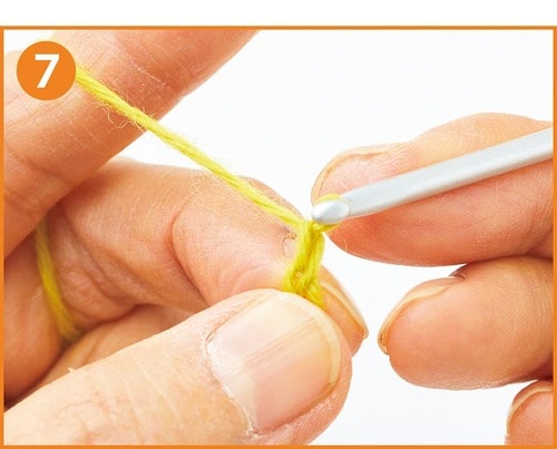 「鎖編み」の編み方 イメージ7