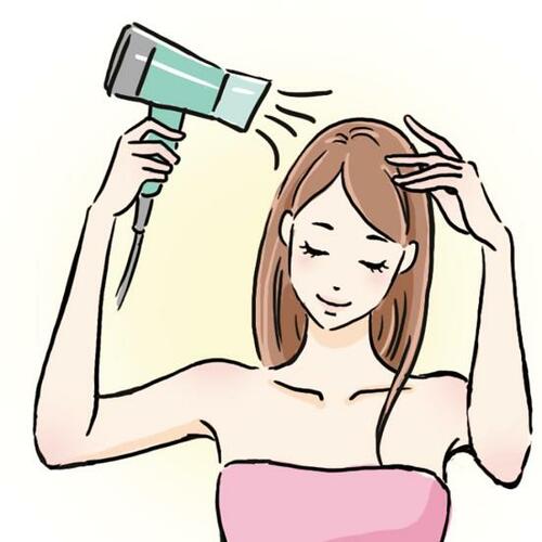 頭皮をいたわる乾かし方