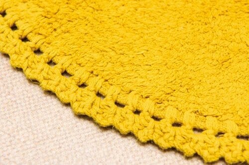 かわいいフリーマットを置いてトイレをポップな雰囲気に イメージ