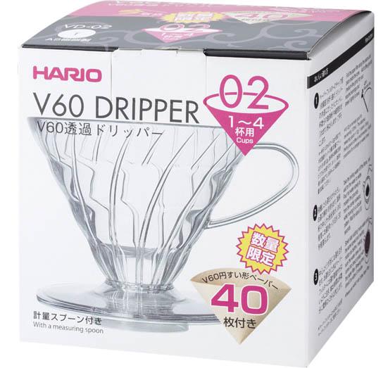 ハリオ:V60透過ドリッパー02クリア:コーヒー用品