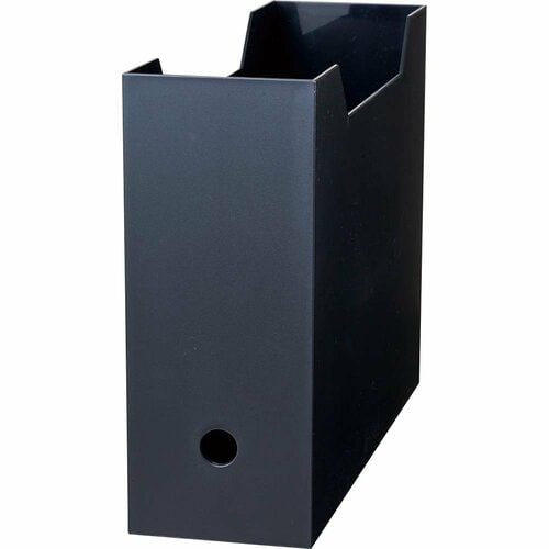 無印良品のダークグレーのファイルボックスおすすめ ニトリ A4ファイルケース Nオール レギュラー(ブラック) イメージ1