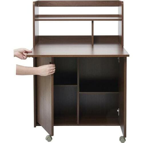 机とラックが一体化した収納家具 イメージ3