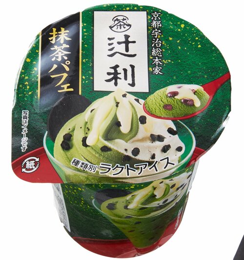 明治:辻利抹茶パフェ:アイス