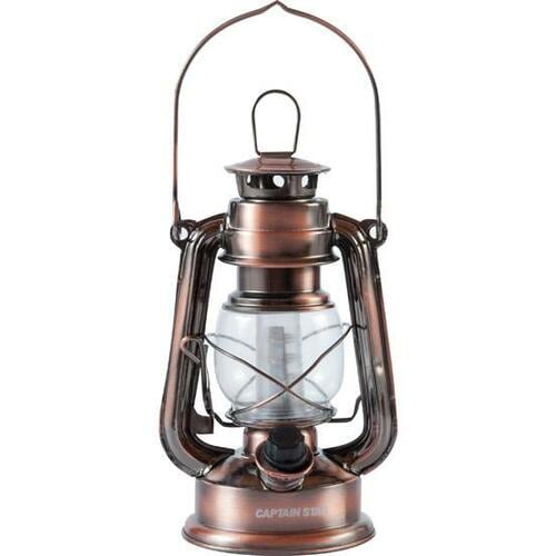 キャプテンスタッグ:アンティーク 暖色 LEDランタン:キャンプ用品