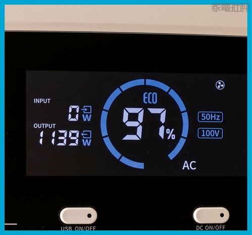 テスト3:AC定格出力 ポータブル電源おすすめ イメージ