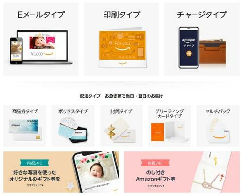 そもそもAmazonギフト券とは? おすすめの買い方・贈り方を解説します イメージ